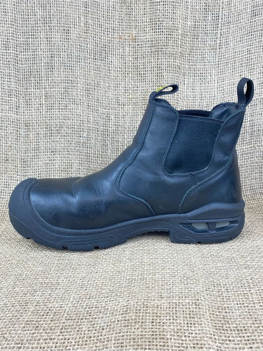 Keen Work Boot Mens 10 D Utility Black Waterproof Leather Carbon Toe Safety Slip